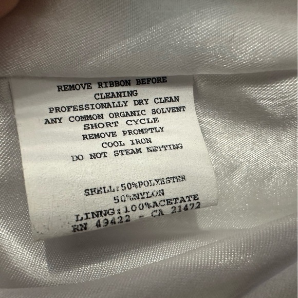 Jessica McClintock Dress Strapless Tulle Masquerade Monochrome Mini Size 2 - Picture 11 of 12